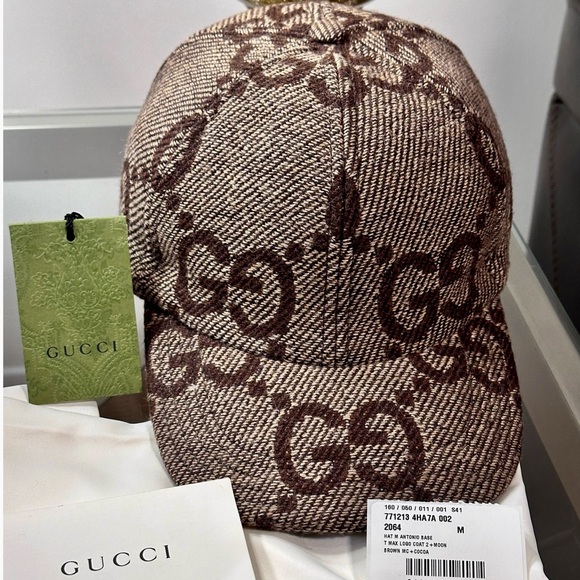 💯😍❤️ New Model 2024 GUCCI GG UNISEX ANTONIO WOOL BASEBALL CAP - Picture 1 of 16
